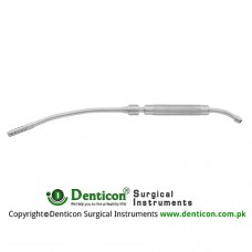 Cooley Suction Tube With Perforated Screw Tip Stainless Steel, 36 cm - 14 1/4" Diameter 8.0 mm Ø